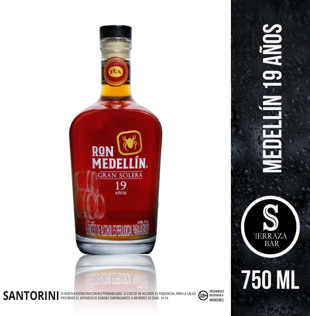 Ron medellin 19 anos - 750 ML