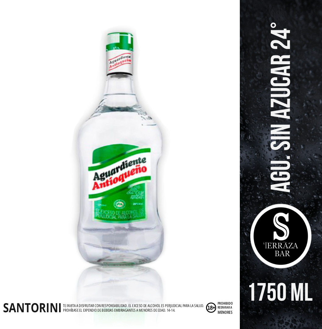 Aguardiente sin azucar 24 - 750 ML