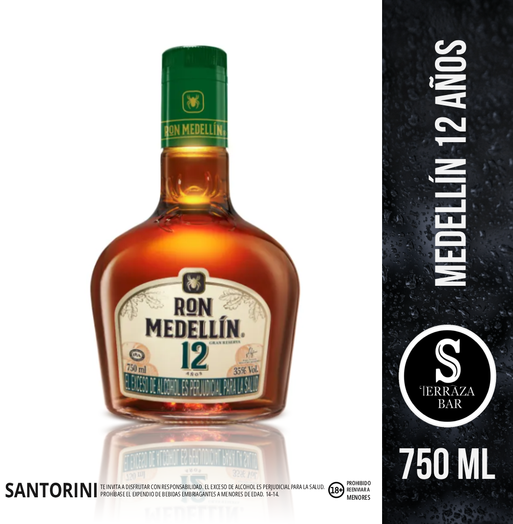 Ron medellin 12 anos - 750 ML