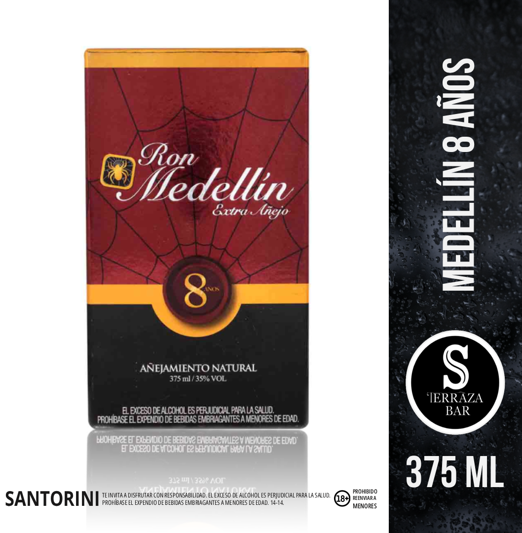 Ron medellin 8 anos - 375 ML